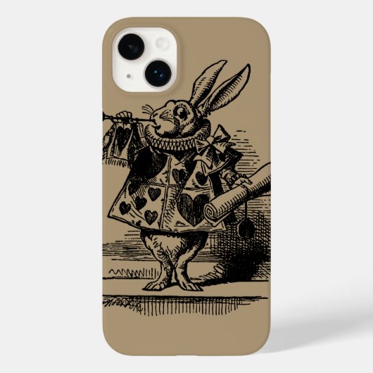  Alice in Wonderland White Rabbit als Herald Case-Mate iPhone Case (Achterkant)