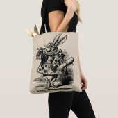 Alice in Wonderland White Rabbit als Herald Draagtas (Dichtbij)