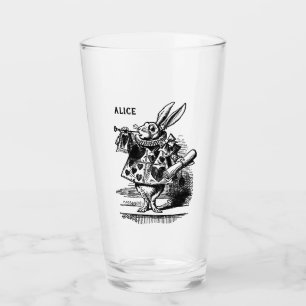 Alice in Wonderland White Rabbit als Herald Glas