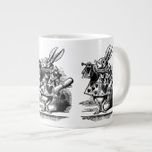 Alice in Wonderland White Rabbit als Herald Jumbo Mok (Voorkant rechts)
