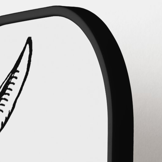 Alice in Wonderland White Rabbit als Herald Pickleball Paddle (Links Detail)
