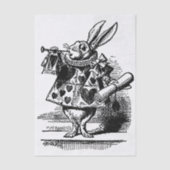 Alice in Wonderland White Rabbit als Herald Tissuepapier (Voorkant)