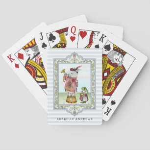  Alice in Wonderland White Rabbit Art Pokerkaarten