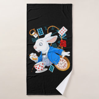 Alice in Wonderland - White Rabbit Badhanddoek