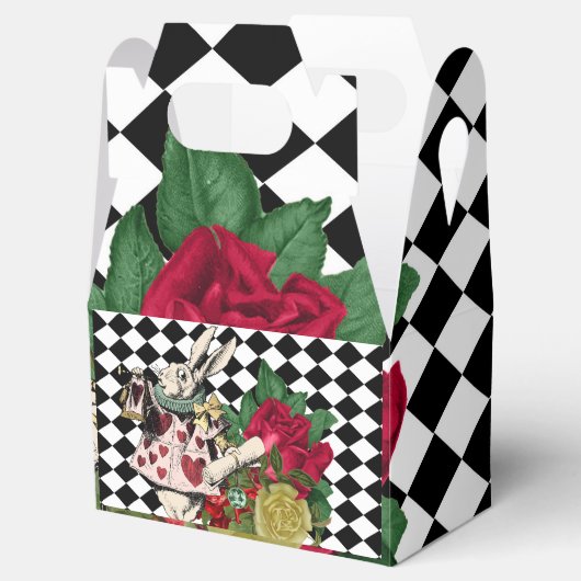  Alice in Wonderland White Rabbit Bedankdoosjes (Geopend)