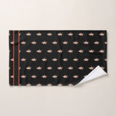 Alice in Wonderland White Rabbit Black badkamer Bad Handdoek (Handdoek)