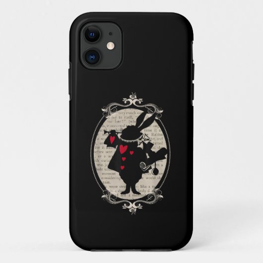 Alice in Wonderland White Rabbit  boek Case-Mate iPhone Case (Achterkant)
