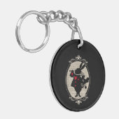 Alice in Wonderland White Rabbit  boek Sleutelhanger (Voorkant Links)