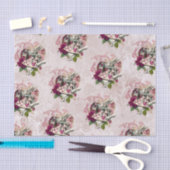 Alice in Wonderland White Rabbit Bourgogne & Blush Tissuepapier (Craft)