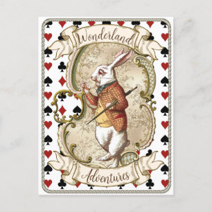  Alice in Wonderland White Rabbit Briefkaart
