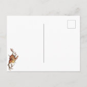 Alice in Wonderland White Rabbit Briefkaart (Achterkant)