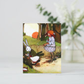 Alice in Wonderland White Rabbit  Briefkaart (Staand voorkant)