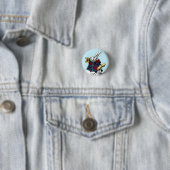 Alice in Wonderland White Rabbit Button Style #1 (In situ)