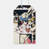 Alice in Wonderland White Rabbit Cadeaulabel (Achterkant)