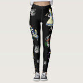 Alice in Wonderland White Rabbit Cheshire Cat Leggings (Voorkant)