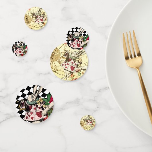 Alice in Wonderland White Rabbit Confetti (Groep)