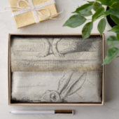 Alice in Wonderland White Rabbit Decoupage Tissuepapier (Geschenk)