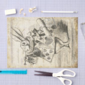 Alice in Wonderland White Rabbit Decoupage Tissuepapier (Craft)