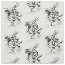  Alice in Wonderland White Rabbit Fabric