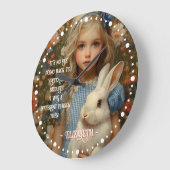 Alice in Wonderland  White Rabbit Grote Klok (Hoek)