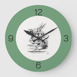 Alice in Wonderland White Rabbit Herald Verjaardag Grote Klok