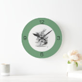 Alice in Wonderland White Rabbit Herald Verjaardag Grote Klok (Huis)