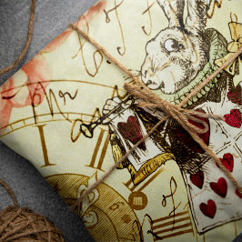 Alice in Wonderland White Rabbit Inpakpapier Vel