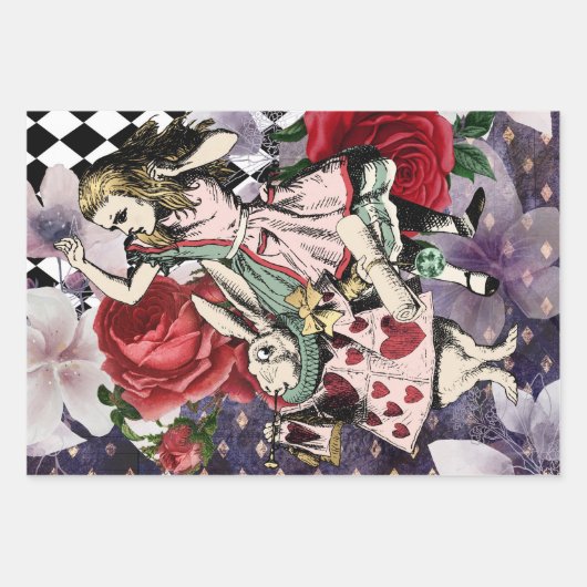 Alice in Wonderland White Rabbit Inpakpapier Vel (Voorkant 2)