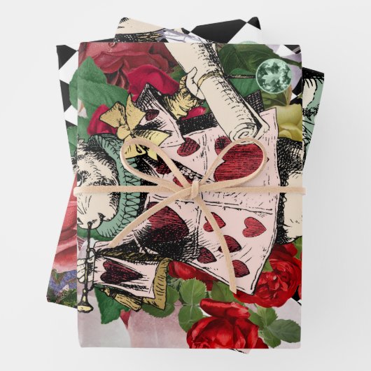  Alice in Wonderland White Rabbit Inpakpapier Vel (In situ)