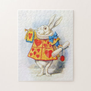 Alice in Wonderland White Rabbit Jigzaag Puzzle Legpuzzel
