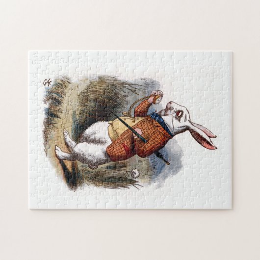 Alice in Wonderland White Rabbit Jigzaag Puzzle Legpuzzel (Horizontaal)