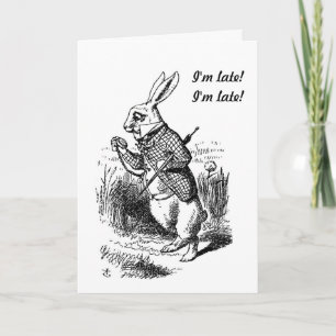 Alice in Wonderland White Rabbit Kaart