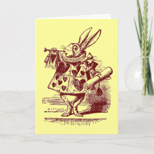  Alice in Wonderland White Rabbit Kaart