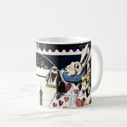  Alice in Wonderland White Rabbit Koffiemok (Voorkant rechts)