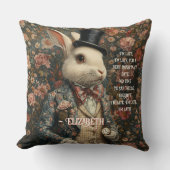 Alice in Wonderland  White Rabbit Kussen (Voorkant)
