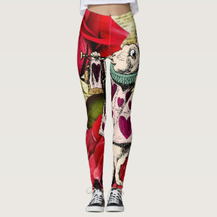 Alice in Wonderland White Rabbit Leggings