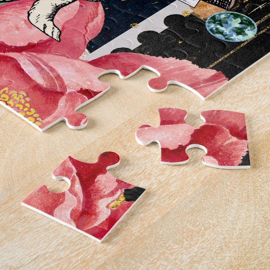  Alice in Wonderland White Rabbit Legpuzzel (Zijkant)