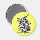 Alice in Wonderland White Rabbit Magneet (Voorkant / Achterkant)