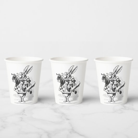 Alice in Wonderland White Rabbit Paper cup Papieren Bekers (Multi)