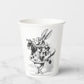 Alice in Wonderland White Rabbit Paper cup Papieren Bekers (Voorkant)