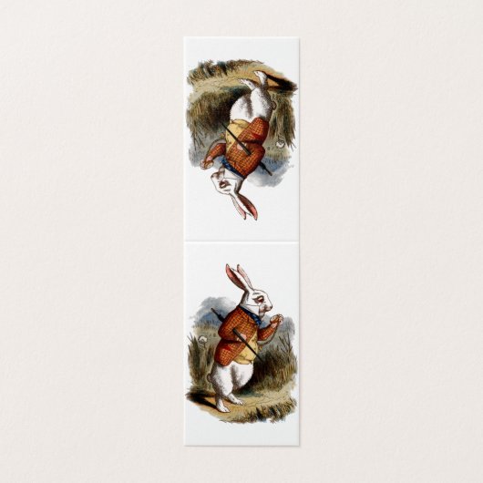 Alice in Wonderland White Rabbit Personaliseer Kaa Kaart (Buitenkant ongevouwen)