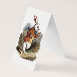 Alice in Wonderland White Rabbit Personaliseer Kaa Kaart