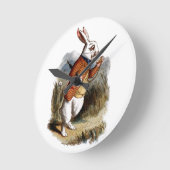 Alice in Wonderland White Rabbit Personalize Wall Ronde Klok (Hoek)