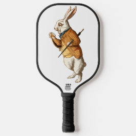   Alice in Wonderland - White Rabbit Pickleball Paddle