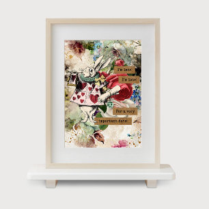  Alice in Wonderland White Rabbit Poster