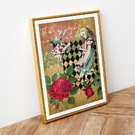 Alice in Wonderland White Rabbit Poster