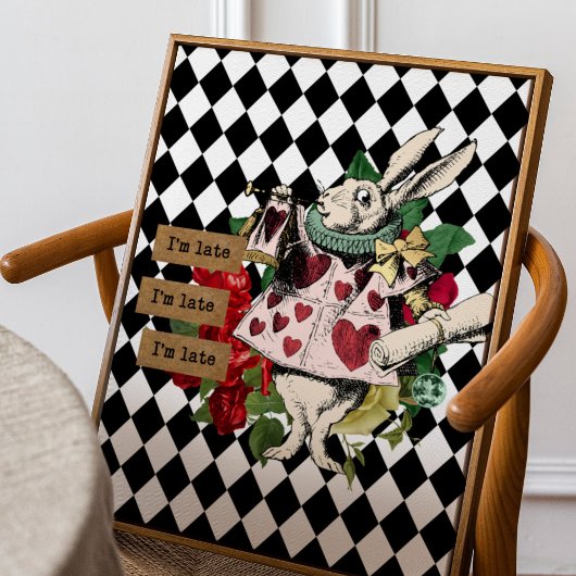  Alice in Wonderland White Rabbit Poster