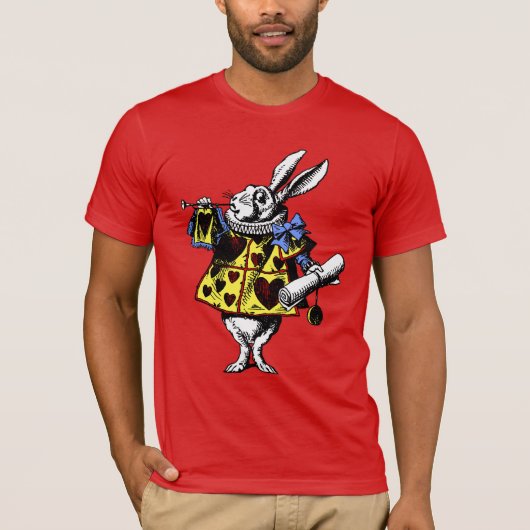 Alice In Wonderland White Rabbit Shirt (Voorkant)