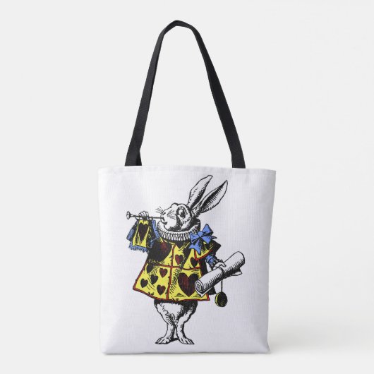 Alice in Wonderland White Rabbit Shirt Draagtas (Achterkant)
