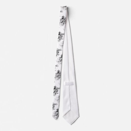 Alice in Wonderland White Rabbit Stropdas (Achterkant)